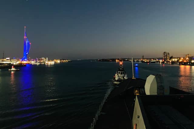 HMS Defender will undertake sea trials to prepare her for supporting HMS Queen Elizabeth's first mission later this year. Picture: Royal Navy.