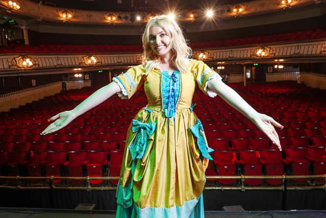 Amy Hart stars as Princess Jill in Jack and the Beanstalk at The Kings Theatre. Picture: Stuart Martin (220421-7042)