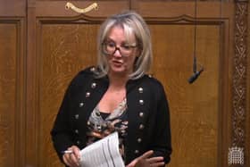 Dame Caroline Dinenage, Conservative MP for Gosport, speaking about accommodation for armed forces personnel in the House of Commons today (November 20). Picture: ParliamentTV - House of Commons.