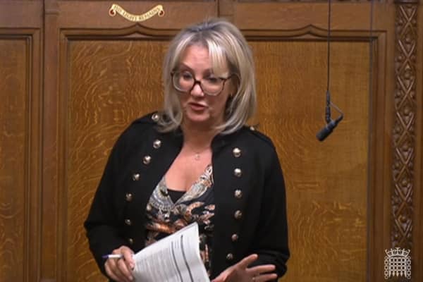 Dame Caroline Dinenage, Conservative MP for Gosport, speaking about accommodation for armed forces personnel in the House of Commons today (November 20). Picture: ParliamentTV - House of Commons.