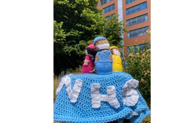 The Portsmouth Hospital University NHS Trust has collaborated with Hookers and Clickers to created amazing knitted installations to celebrate the 75th anniversary of the NHS.