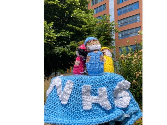 The Portsmouth Hospital University NHS Trust has collaborated with Hookers and Clickers to created amazing knitted installations to celebrate the 75th anniversary of the NHS.