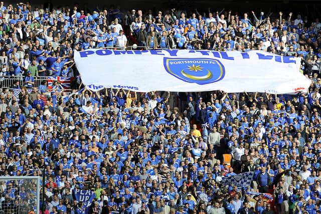 Pompey want your flags and banners. Picture: Allan Hutchings