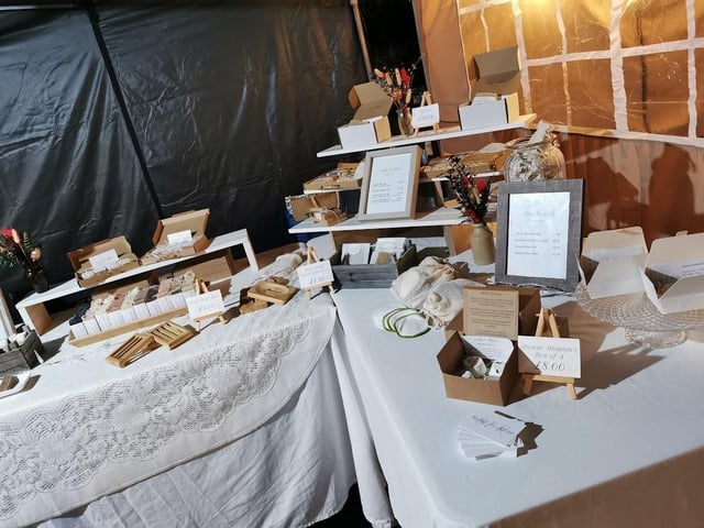 A number of local businesses were invited down to set up stalls