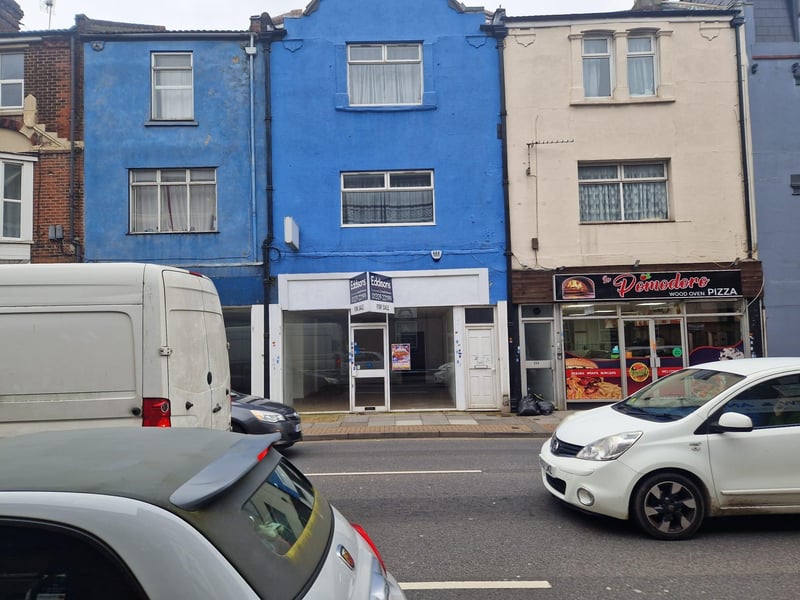 The former Victory Teamwear shop in London Road is currently to let.