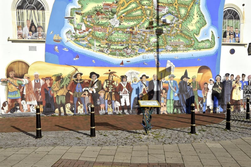 Mapping the city in stylised form, the Strand mural is on a 3,000 sq ft wall of a building at the junction of Waverley Road and Clarendon Road in Southsea. Muralist Mark, 52, first painted the mural in 1997 before it was damaged by a leaking pipe and redone in 2010. It is regularly updated and has recently added more features from the north of the city.Picture: Sarah Standing