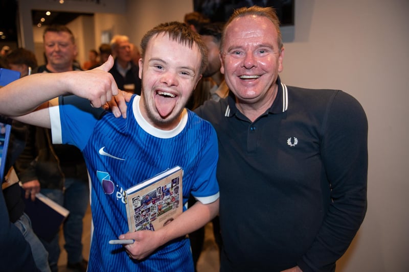 The Played Up Pompey Four book launch in Fratton Park's Victory Lounge on Friday night. Picture: Steve Reid