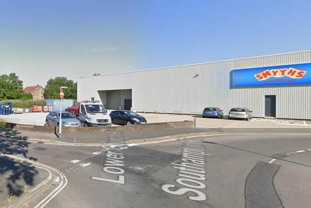 The site in Locks Heath where the new gym will go, next to Smyths Toys Picture: Google