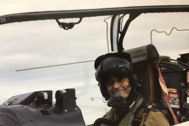 John David Butterly doing what he loved most - taking the controls of an aircraft and taking to the sky.