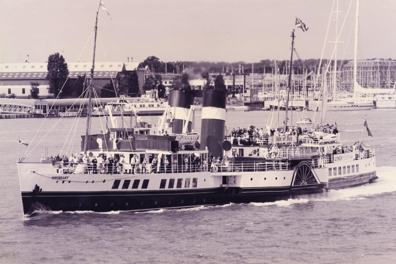 The last sea-going paddle steamer in the world starts its first trip of the season in Portsmouth in September 1993. The News PP5413