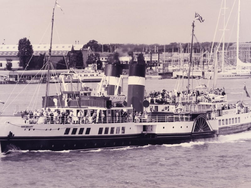 The last sea-going paddle steamer in the world starts its first trip of the season in Portsmouth in September 1993. The News PP5413