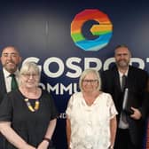 From left: Chris Willis (executive headteacher), Mary Hawes (national children's advisor for the Church of England), Professor Janet Walker OBE (chair of the commision), Geoff Walls (GFM's director of schooling), and Kerry Payne (executive headteacher).



