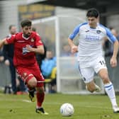 Former Hawks midfielder Andreas Robinson, right, has returned for a second spell at Gosport Borough Picture: Ian Hargreaves  (160219-11)