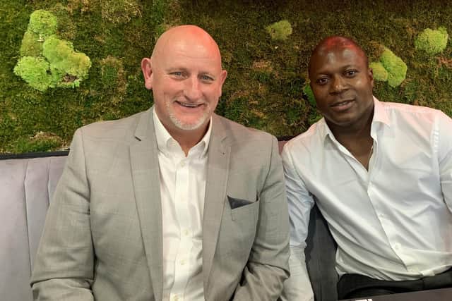 Neil Sillett, pictured here with Yakubu, has been scouting for Scotland since Christmas, including involvement in their Euro 2020 progress