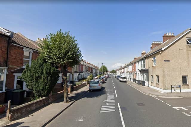 Officers detained the 24-year-old, from Gosport, in Whitworth Road. Picture: Google Street View.