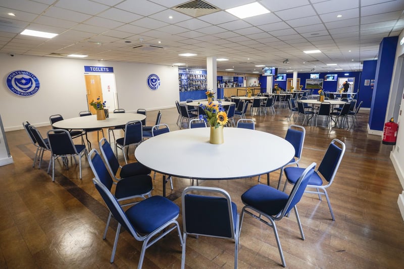 Many supporters decide to head to Fratton Park early for a pint in the Victory Lounge.