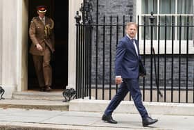Grant Shapps leaves Downing Street after being appointed Defence Secretary in Prime Minister Rishi Sunak’s mini-reshuffle, which was prompted by Ben Wallace’s formal resignation. Picture: Stefan Rousseau/PA Wire