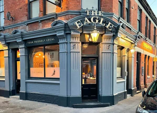 GV of exterior at dusk of the Eagle Pub. Picture: Emma Pickering