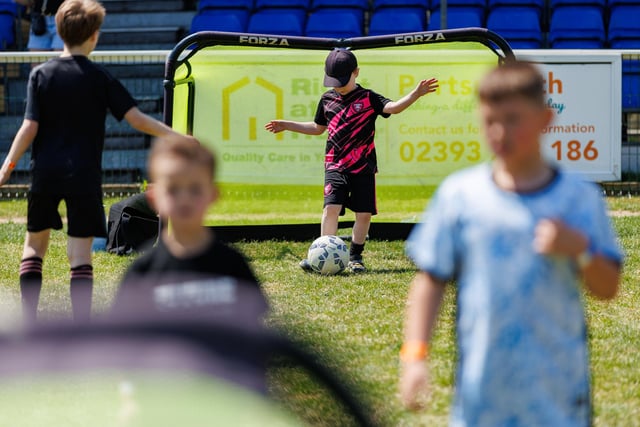 Recfest. Pictured: Children busy playing football