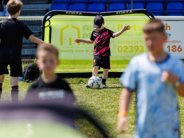 Recfest. Pictured: Children busy playing football