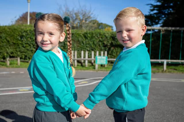 Lucy Chaves and Chester O'Caralan from Medina Primary School, Cosham
Photos by Alex Shute 06102022