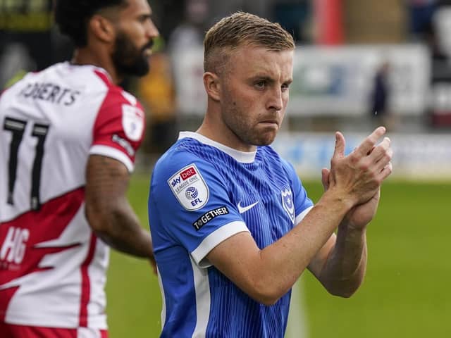 Pompey midfielder Joe Morrell. Pic: Jason Brown.
