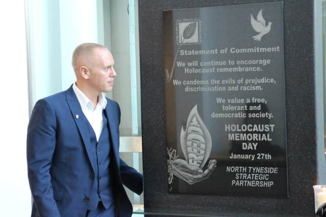 Robert Rinder at a Holocaust Memorial Day event in 2019.