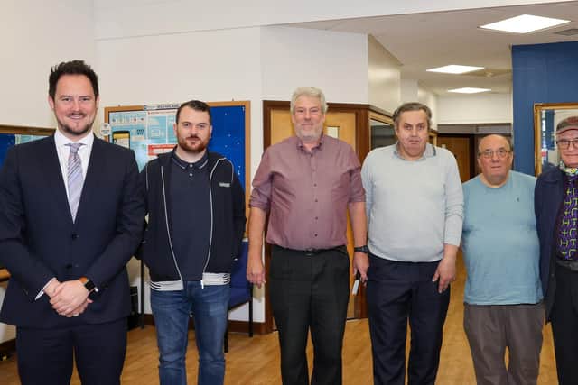 Stephen Morgan MP and Councillor Cal Corkery visiting the proposed site for the social enterprise hub. Photos by Alex Shute.