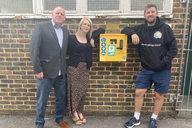 Rachel and Andy Morrison from Stag Security and Ray Ogilvie from Friends Fighting Cancer