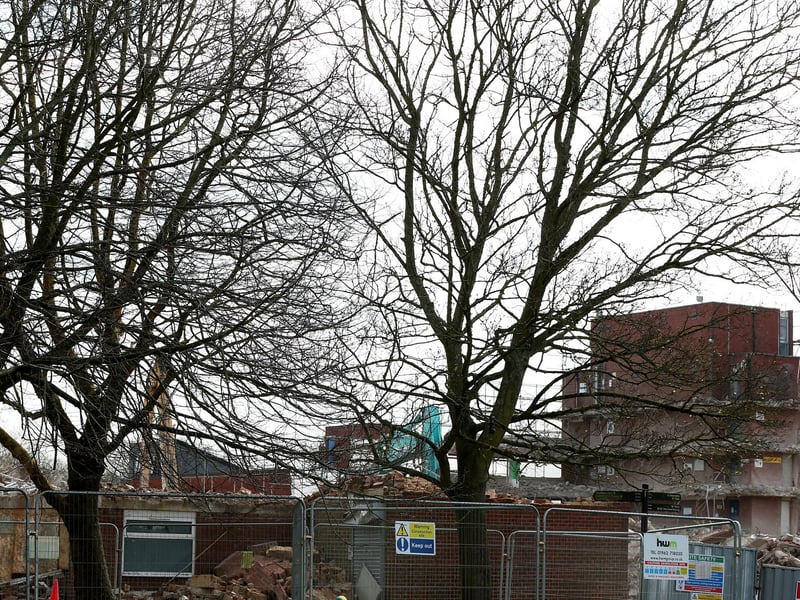 There is now little left of the car park as the demolition nears completion.