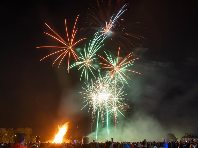 People from across the region descended onto the grounds of HMS Sultan on Thursday evening for a night of excitement, bonfire and fireworks.Pictured - HMS Sultan FireworlsPhotos by Alex Shute