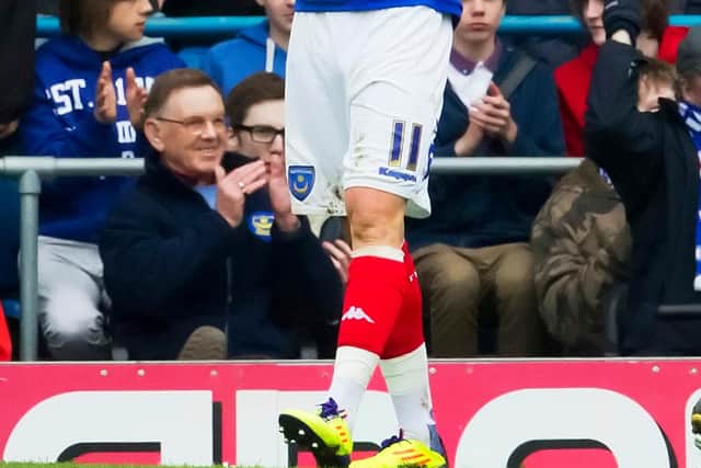 Luke Varney scored six goals in 31 Pompey appearances. Picture: Barry Zee