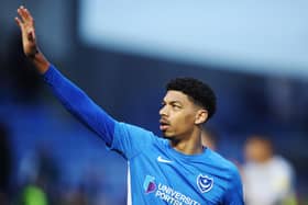 Danny Cowley is keen to keep Reeco Hackett at Fratton Park beyond the summer expiry of his contract. Picture: Joe Pepler