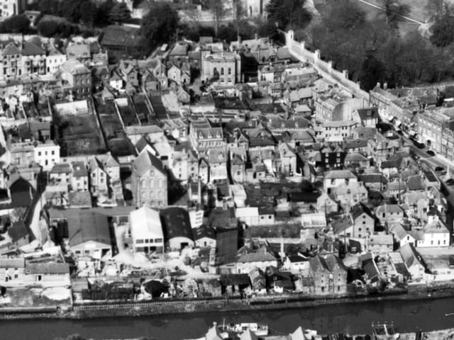 Arundel from the air in 1949