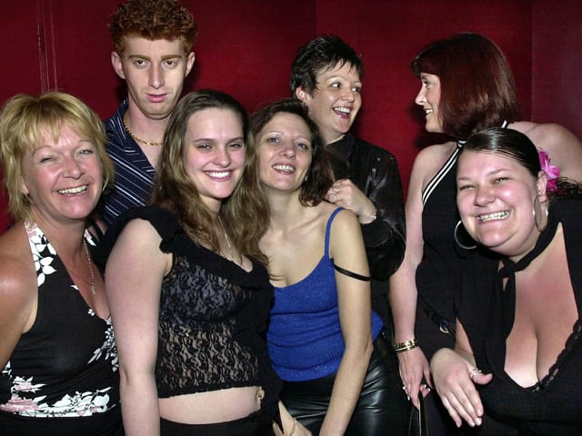 Revellers having a good time at Buddies 25+ nightclub at The Pyramids, Clarence Esplanade, Southsea - (042232-0003)