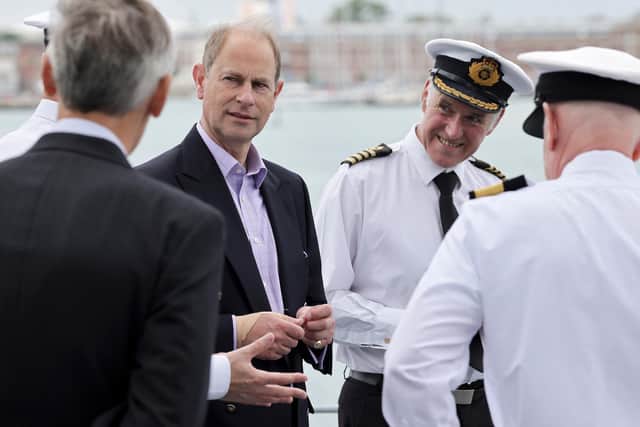 HRH Prince Edward visits RFA Tidesurge.

His Royal Highness, the Earl of Wessex KG GCVO, visited Portsmouth Historic Dockyard on Thursday 08 July 2021. The Earl of Wessex is Commodore in Chief of the Royal Fleet Auxiliary Service. As part of his visit he attended RFA TIDESURGE, to tour the vessel and meet members of the Ship’s Company.

HRH will be accompanied by his Private Secretary Captain Andy Aspden RN, Her Majesty’s Lord Lieutenant of Hampshire, Mr Nigel Atkinson and Protection Officer Constable Jamie Mills. Once onboard he will be met by Commander of the RFA, Cdre David Eagles, and Tidesurge CO Captain Simon Booth. All parties will have conducted recent LFT before arrival.