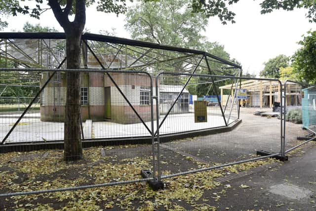 Victoria Park in Portsmouth, is being redeveloped including the aviary.
Picture: Sarah Standing