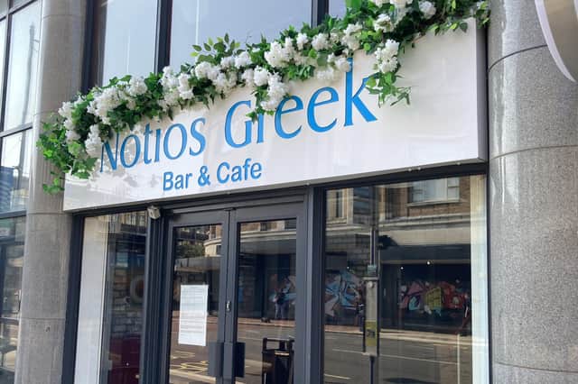 Notios Greek Bar & Cafe, in Osborne Road, Southsea 