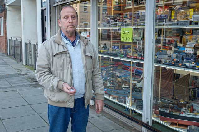 Brian Salt of Fratton Model Centre on November 12, 2020. Picture: Habibur Rahman