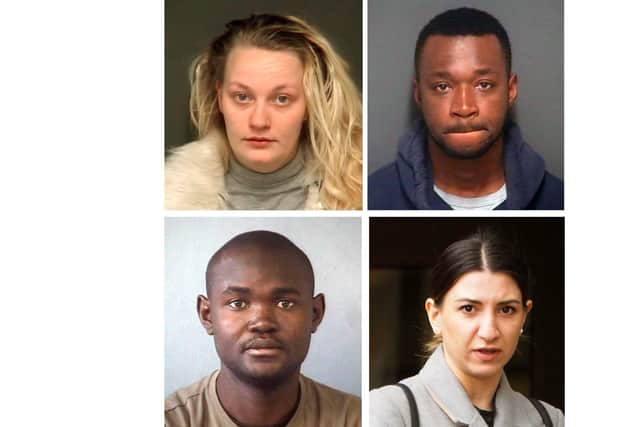 Top row: Chloe Maylott jailed for 16 months and Molade Fasuyi jailed for 2 years
Bottom row: Olukayode Adepoju jailed for 19 months Pinelopi Chatzikonstantinou fined £1,000