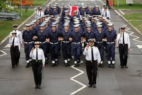 Sailors at HMS Collingwood. Picture: LPhot Lee Blease