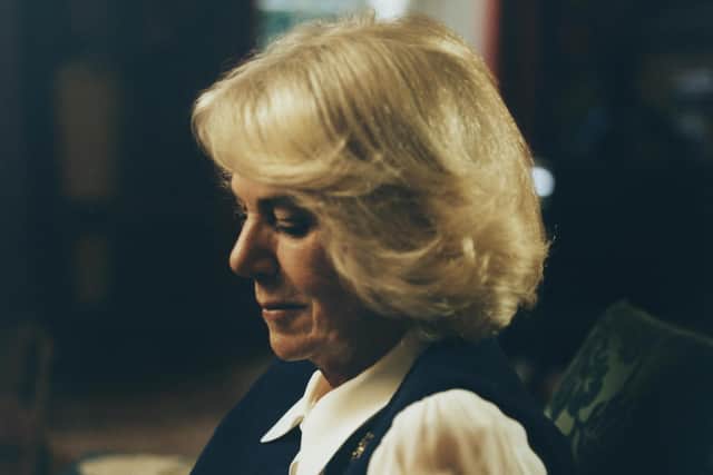 Camilla was photographed in the garden room of Clarence House. Photo: Jennifer Pattison for The Duchess of Cornwall's Reading Room/PA Wire