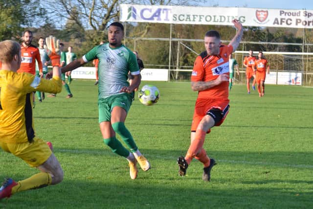 AFC Portchester striker Lee Wort