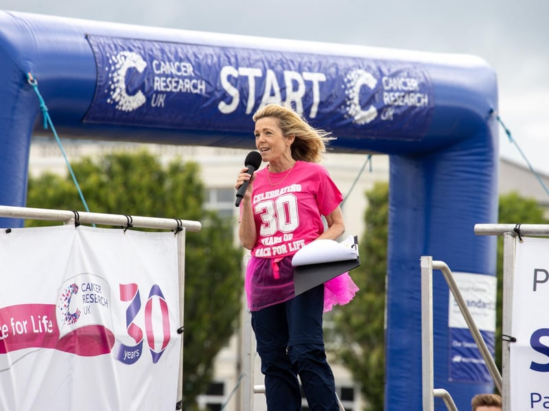 Race for Life Pretty Muddy took place on Saturday morning on Southsea Common as children and adults took on the obstacle course race.

Pictured -  BBC Radio presenter Jacqui Rushton hosting the event.

Photos by Alex Shute
