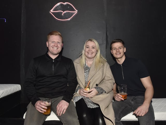 From left, Chas Earl, Keeley Jones and Charlie Dann.