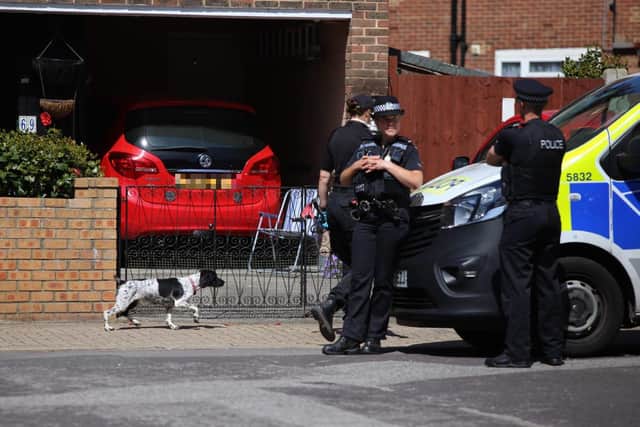Police in All Saints Road, Buckland after three women were arrested on suspicion of conspiracy to murder a baby in Portsmouth
Picture: Habibur Rahman