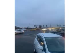 A traffic light failure causes a crash between a van and a car. Picture: Gosport police