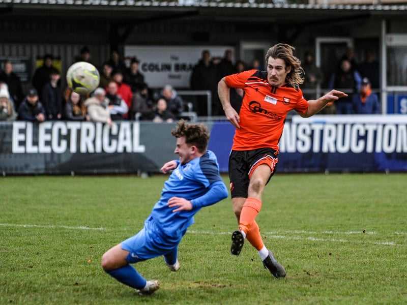 Scott Jones goes for goal. Picture by Daniel Haswell