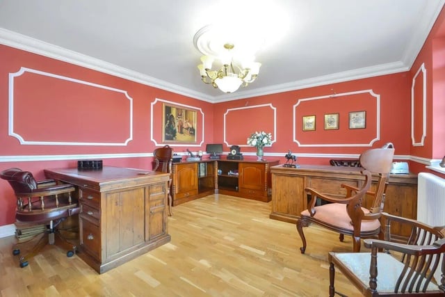 The room is a perfect office space with room for storage. Photo credit: Zoopla