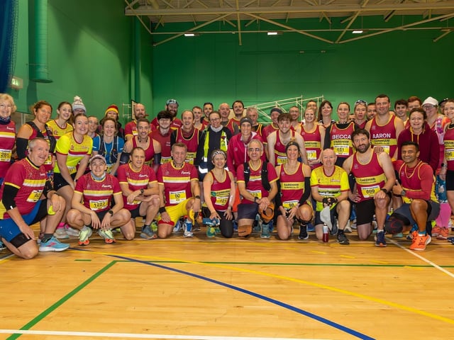 Members of Fareham Running Club gather together at the Gosport Half Marathon  Photos by Alex Shute